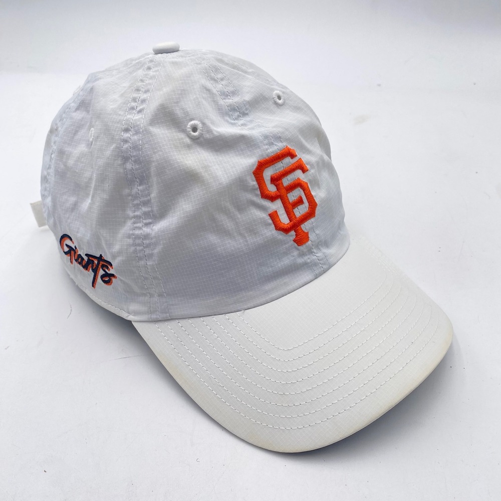 SAN FRANCISCO GIANTS '47 Brand Ripstop Hat Cap OSFA White Orange SF MLB Baseball